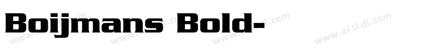Boijmans Bold字体转换